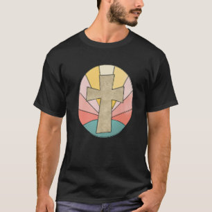 Camiseta Retro Vintage Christian Cross Jesus Easter Day Rel