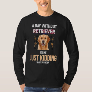 Camiseta Retro Vintage Citação de Cachorro Golden Retriever