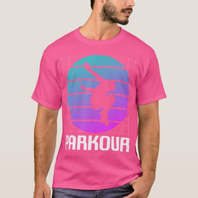 Camiseta Retro Vintage Clássico Parkour Traceur (Frente)