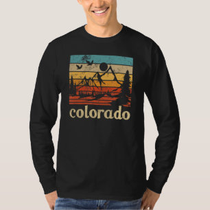 Camiseta Retro Vintage Colorado State Montanhas Rochosas Me