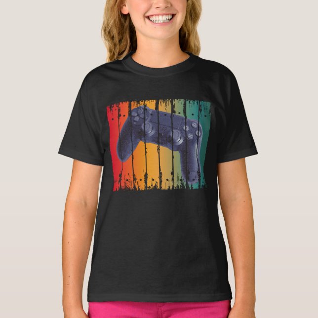 CAMISETA RETRO VINTAGE CONTROLLER CONSOLE VIDEOS GAMES GAME (Frente)