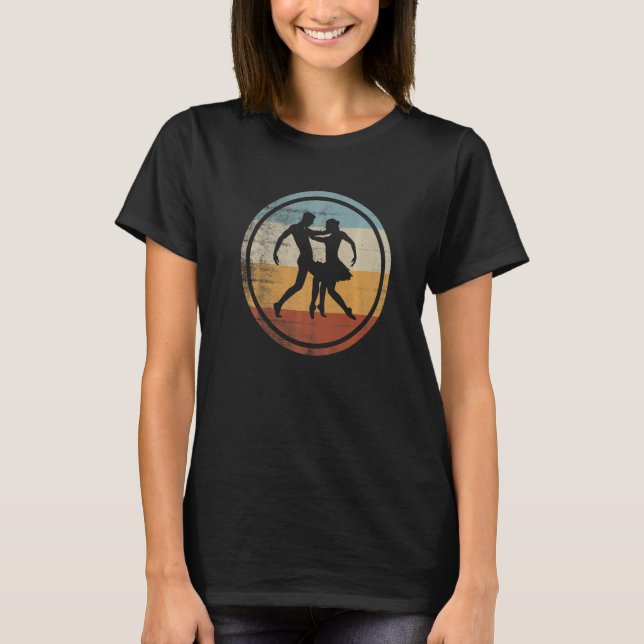 Camiseta Retro Vintage Couple Ballet Dancer  2 (Frente)