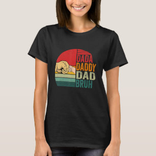 Camiseta Retro Vintage Dada Pai Pai Bruh Son Happy Padre