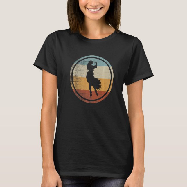 Camiseta Retro Vintage Dance Hawaii Hula Dancing (Frente)