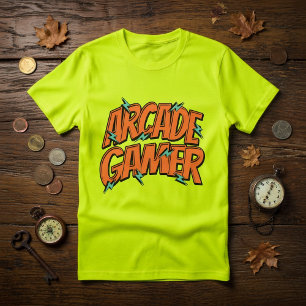 Camiseta Retro Vintage de Jogos de Arcade dos Anos