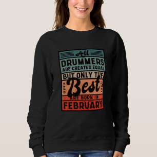 Camiseta Retro Vintage Drummer Aniversário, fevereiro