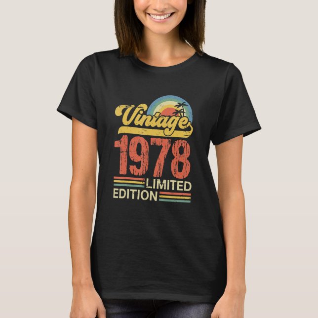 Camiseta Retro vintage edição limitada de 1978 (Frente)
