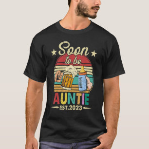Camiseta Retro Vintage em breve para tia no leste de 2023