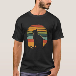 Camiseta Retro Vintage Engraçado Cat Lover Cat Pai Mãe