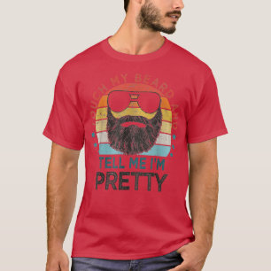 Camiseta Retro Vintage Engraçado Toque Minha Barba E Me Dig