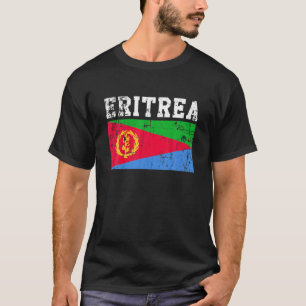 Camiseta Retro Vintage Eritreia Bandeira Raízes da Eritreia