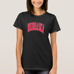 Camiseta Retro Vintage Estado do Nebraska ferido Souvenir