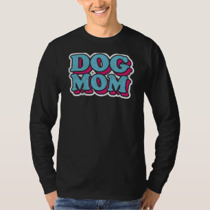 Camiseta retro vintage estilo vestido Cachorro mãe mãe mãe