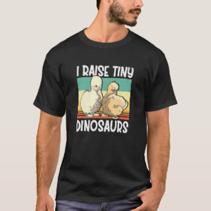 Camiseta Retro Vintage Eu Crio Pequenos Dinossauros Frango 