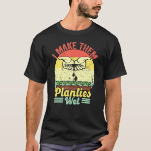 Camiseta Retro Vintage Eu Deixo as Plantinhas Molhadas Jard