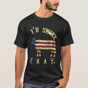 Camiseta Retro Vintage Eu Fumaria Esse - Griling Barbecue S
