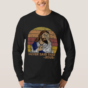Camiseta Retro Vintage Eu Nunca Disse Que A Igreja Cristã J