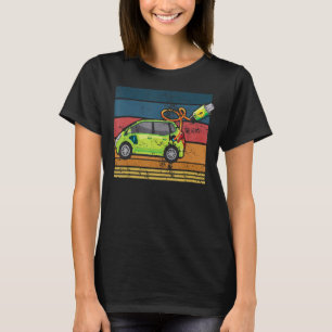 Camiseta Retro Vintage Ev É O Estado De Carga Elétrica Do V