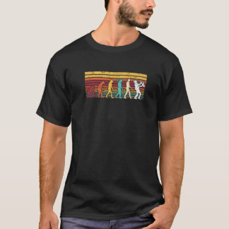 Camiseta Retro Vintage Evolução Humana Saxofonista