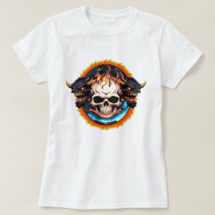 Camiseta Retro Vintage Faded Comic Colors Demon Modern Art