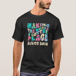 Camiseta Retrô vintage fazer o mundo um lugar melhor desde