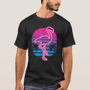 Camiseta Retro VIntage Flamingo Bird Lover Summer