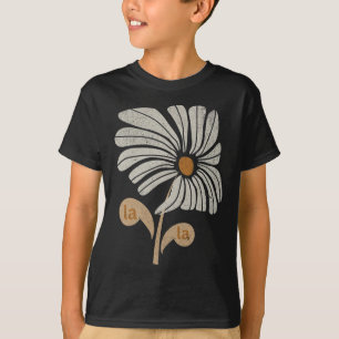Camiseta Retro Vintage Floral Mulher do Gato Infantil
