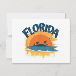 Camiseta Retro Vintage Florida Design Sunshine Hom
