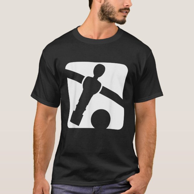 Camiseta Retro Vintage Foosball Player Table Football Table (Frente)
