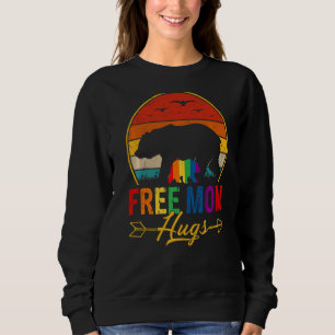 Camiseta Retro Vintage Free Mãe Hug Bear Lgbtq Orgulho gay