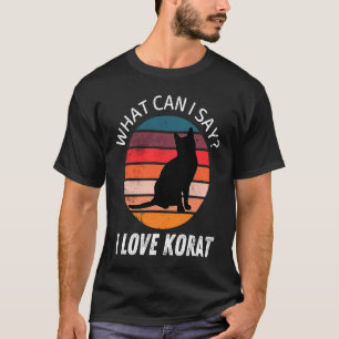 Camiseta Retro Vintage Gato Korat O Que Posso Dizer Eu amo