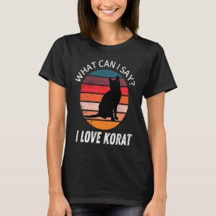 Camiseta Retro Vintage Gato Korat O Que Posso Dizer Eu amo