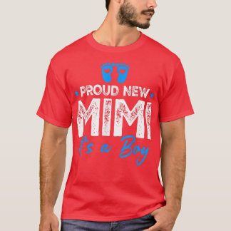 Camiseta Retro Vintage Gender Reveal Proud New Mimi It's A