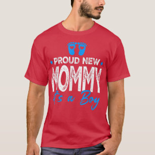 Camiseta Retro Vintage Gênero Revela Nova Mamãe Orgulhosa É