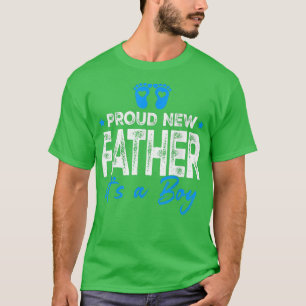 Camiseta Retro Vintage Gênero Revela Orgulho Novo Pai