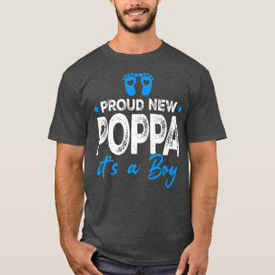 Camiseta Retro Vintage Gênero Revela Orgulho Novo Poppa É U