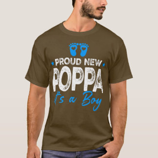 Camiseta Retro Vintage Gênero Revela Orgulho Novo Poppa É U