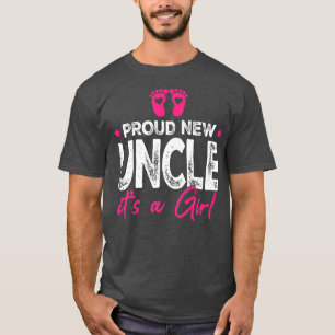 Camiseta Retro Vintage Gênero Revela Orgulho Novo Tio É Um