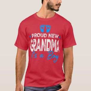 Camiseta Retro Vintage Gênero Revela Orgulhosa Nova Vovó