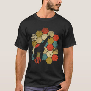 Camiseta Retro vintage Girafa e animal fofo 3