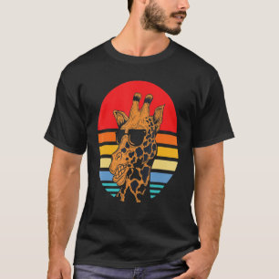 Camiseta Retro Vintage Giraffe Sunvidles Animal 1