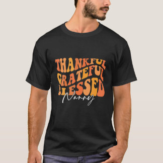 Camiseta Retro Vintage - Graças aos Obrigados de outono de 