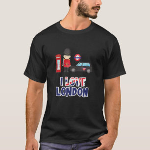 Camiseta Retro Vintage Graphic Eu amo London City England S