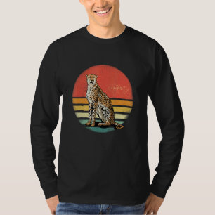 Camiseta Retro Vintage Guepardo Vida Selvagem Gato Safari A
