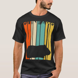 Camiseta Retro Vintage Guiné Pig Silhout Guiné Pig Lov