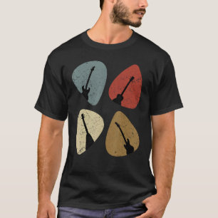 Camiseta Retro Vintage Guitarista Guitarista Bassista