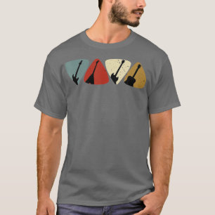 Camiseta Retro Vintage Guitarista Guitarista Bassista