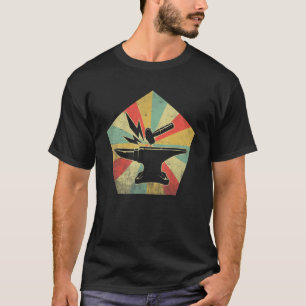 Camiseta Retro Vintage Hammer & Anvil Blacksmith