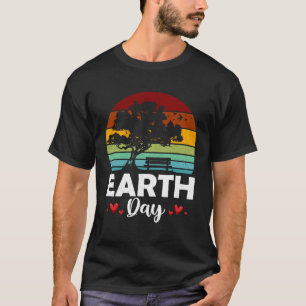 Camiseta Retro Vintage Happy Earth Day Salve Nosso Planeta