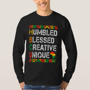 Camiseta Retro Vintage Hbcu Humilhado Abençoado Único Criat